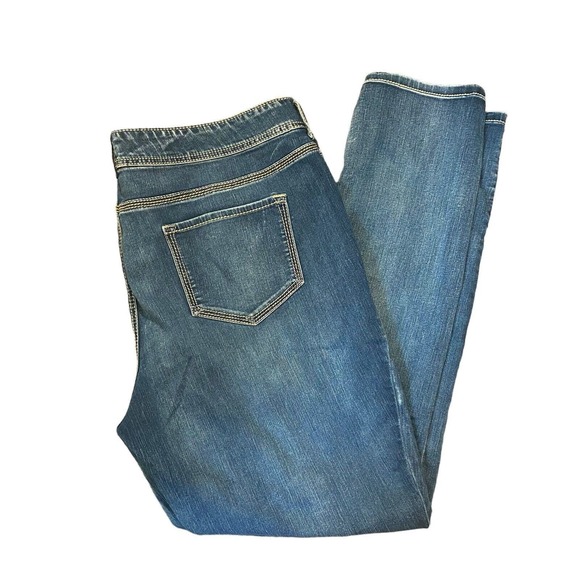 Maurices Jeans Women Size 20 Reg Embroidered Pockets Casual Distressed High Rise - Picture 5 of 13